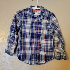 Coral Aqua Slate Blue 💯 % Cotton Dress Shirt